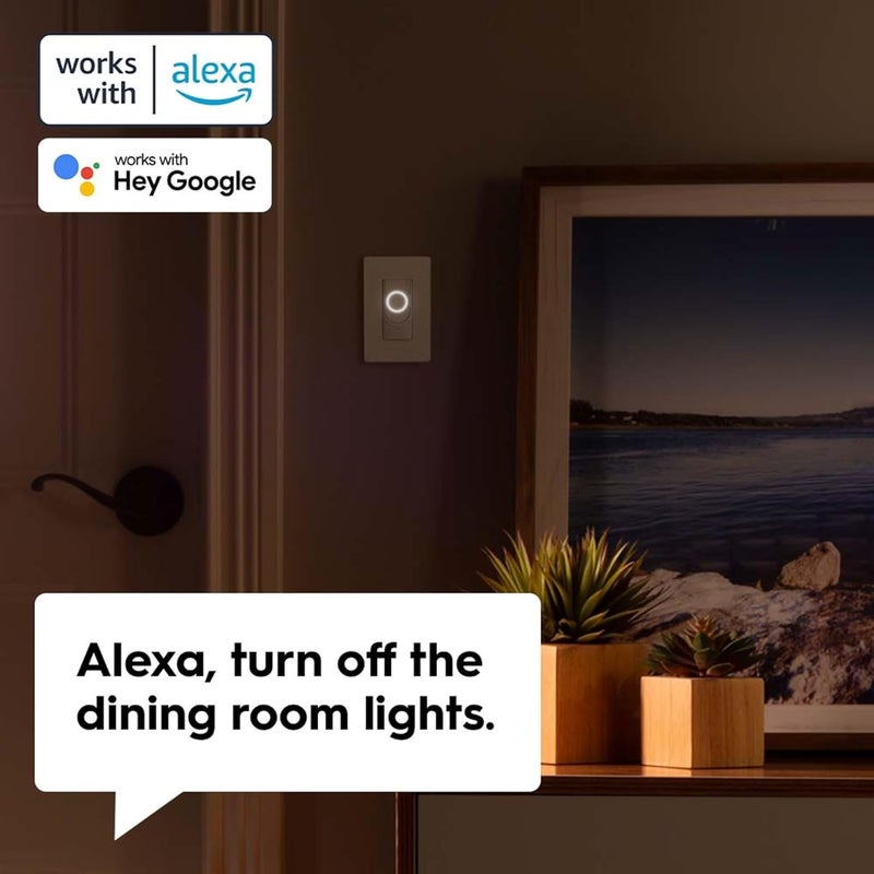 Cync GE Smart Dimmer Light Switch, No Neutral Wire Required, Bluetooth and 2.4 GHz WiFi 3-Wire Switch, Works with Amazon Alexa and Google Home, White (1 Pack) - Image 5